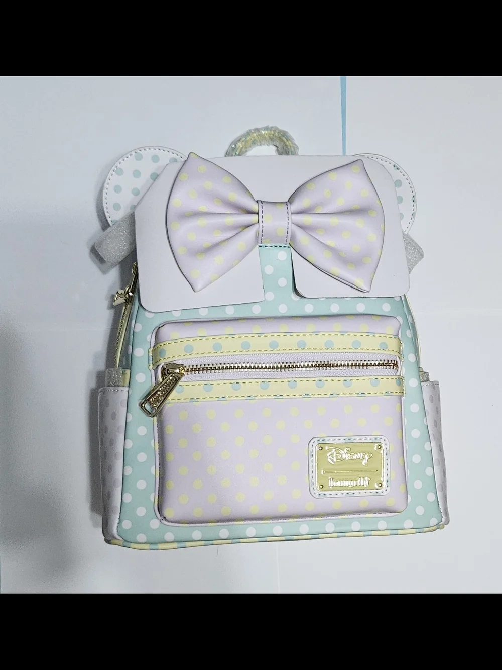 Loungefly Minnie Mouse Polka Dot Bow Mini Backpack